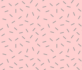 Modern fashion pattern made of random dashes, vector bold, punchy forms and colors that demand attention, ideal geometry, luxury fashion illustration, skin tones