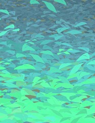 Blue Green Leafy Background Texture