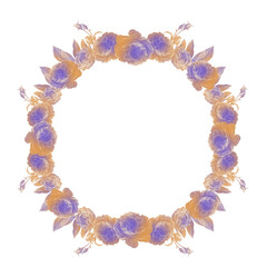 Floral wreath in vintage style