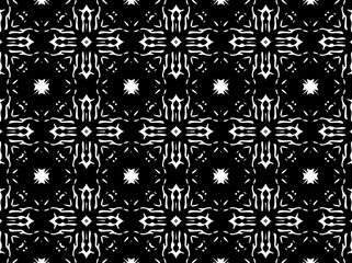 Fototapeta premium Ornament with elements of black and white colors.