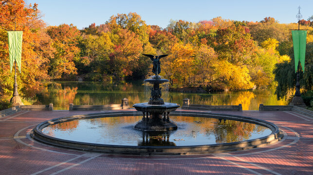 Bethesda Terrace and Fountain Stock Image - Image of view, bethesda:  91208491