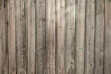 Wall made of wooden planks. Plank panel background.