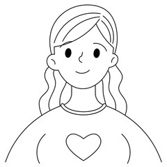 Obraz premium woman outline icon