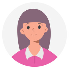 woman flat icon