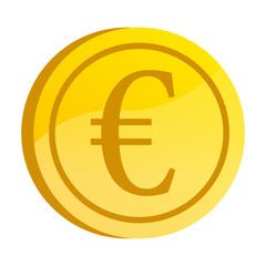 Popular mining gold coins vector design. Isolated crypto monetization and big income editable sign.