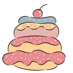 dessert filled outline icon