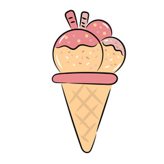 gelato filled outline icon