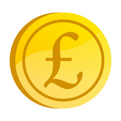 Popular mining gold coins vector design. Isolated crypto monetization and big income editable sign.