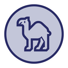 Popular editable animal icon. In round colorful vector icon.  Small or big mouse, chicken, cat, dog, pig, elephant, camel, frog, bear, koala, bull, panda, wolf, rabbit