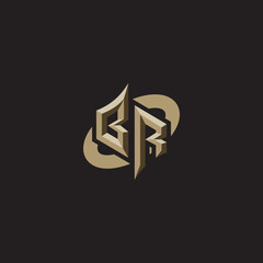 BR initials concept logo professional design esport gaming © rudi