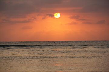 Beautiful sunrise at the beach