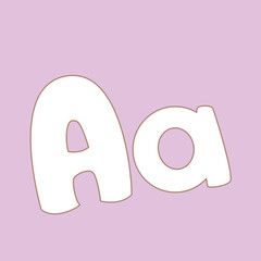 Alphabet A For Digital Stamp