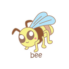 Alphabet B For Bee Illustration Vector Clipart