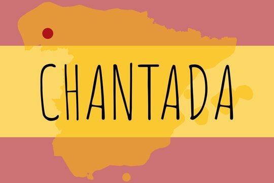 Chantada: Illustration mit dem Namen der spanischen Stadt Chantada
