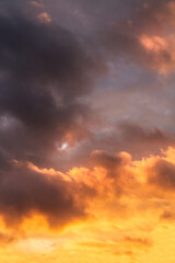 Fototapeta na wymiar Sunset sky clouds sunrise