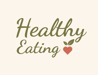 Healthy eating poster