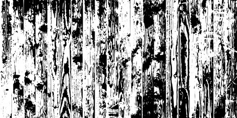Texture of rural exterior pine planks of house facade. Old rough siding of wooden slats. Top view of laminate floor with timber print. Grunge effect. Vector illustration