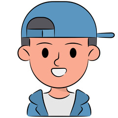 boy filled outline icon