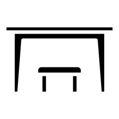 Fototapeta premium chair with table icon