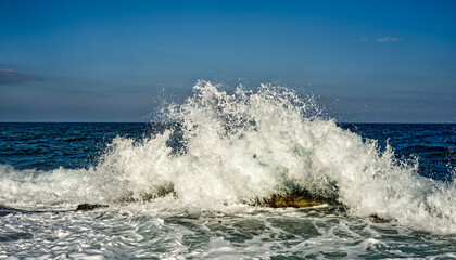Fototapeta premium Vague de méditerranée 
