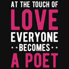 Love typography tshirt design