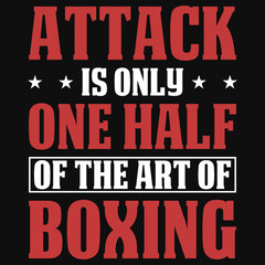 Boxing typography tshirt design