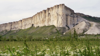 Fototapeta na wymiar Beautiful landscape of White Rock or Belaya Scala, Rock Aq Kaya, Crimea