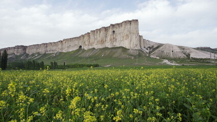 Beautiful landscape of White Rock or Belaya Scala, Rock Aq Kaya, Crimea