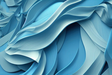 Volumetric Vivid Silk Abstract 3D Background