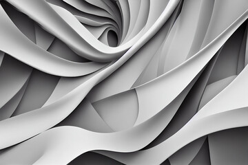 Volumetric Vivid Silk Abstract 3D Background