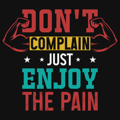 Obraz premium Awesome gym typography t-shirt design