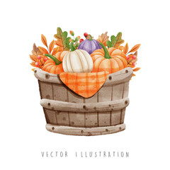 Autumn season, happy fall, vector illustration