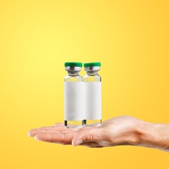 Classic medical glass bottle for pills