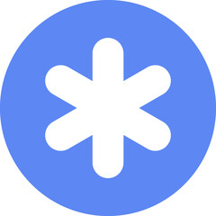 Christmas icon. Winter snow