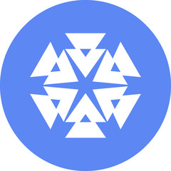 Christmas icon. Winter snow