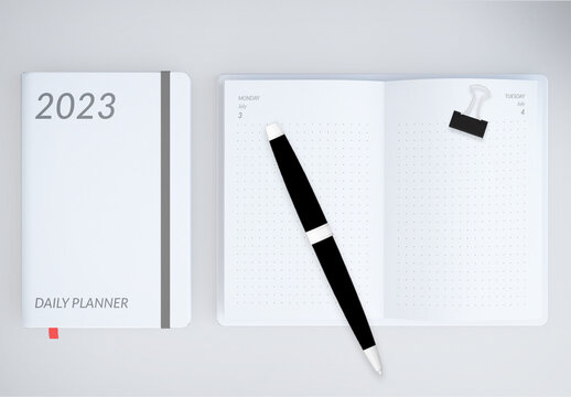 2023 Daily Planner Notebook