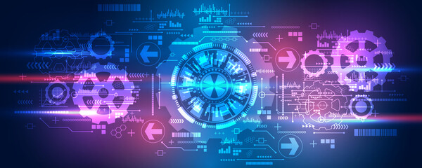 technology pattern background image hi-tech communication network