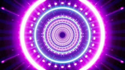 shining neon color light event shapes art background

