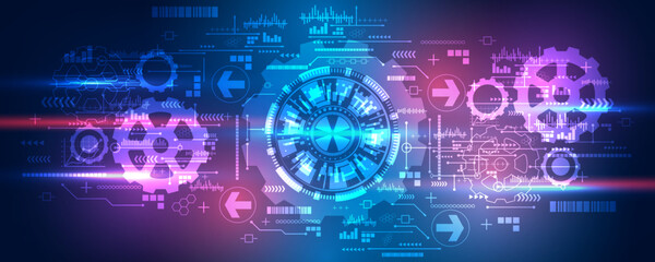 technology pattern background image hi-tech communication network