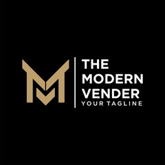 Obraz premium letter TMV logo design vector