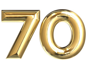 Gold Number Element 3D