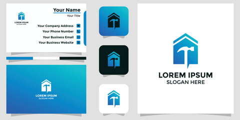 home design logo and branding card