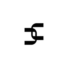 Letter D C letters monogram vector logo design