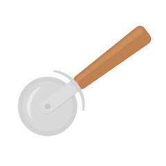 pizza cutter, knife icon- vector illustration