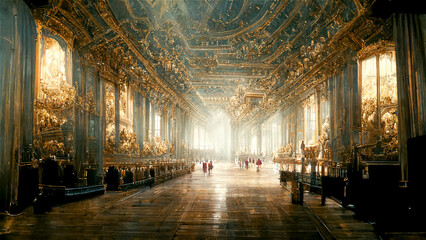 Versailles like palace - obrazy, fototapety, plakaty