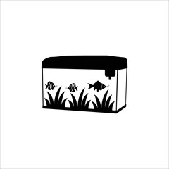 Aquarium plant gold fish icon