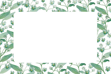 plant, vector, tree, leaves, floral, flower, illustration, cardflowers frame