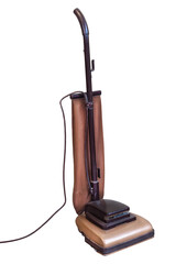 Vintage brown vacuum cleaner - obrazy, fototapety, plakaty