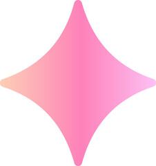 Gradient pink  magic star