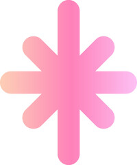 Cartoon Pink magic star